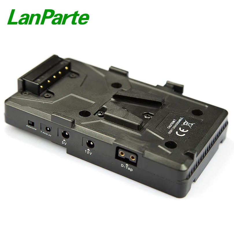 

LanParte V Mount видеокамера батарея с зажимом 15V 12V 7,4 V 5V Выходной порт для DSLR камер