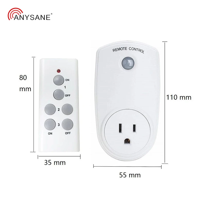 Универсальная Розетка 220 В США для домашнего использования RF 433 92 mhz с большим