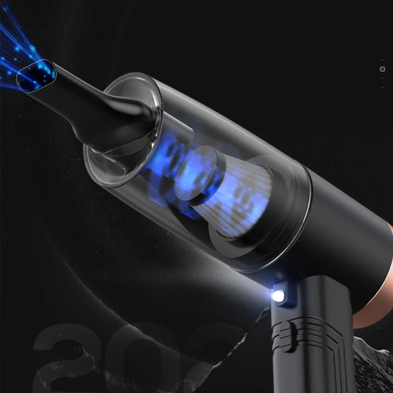 

3500Pa 60W USB Rechargeable Wireless Vacuum Desk Cordless Vacuum Cleaner for Piano Computer Car Home Office Pet House and more