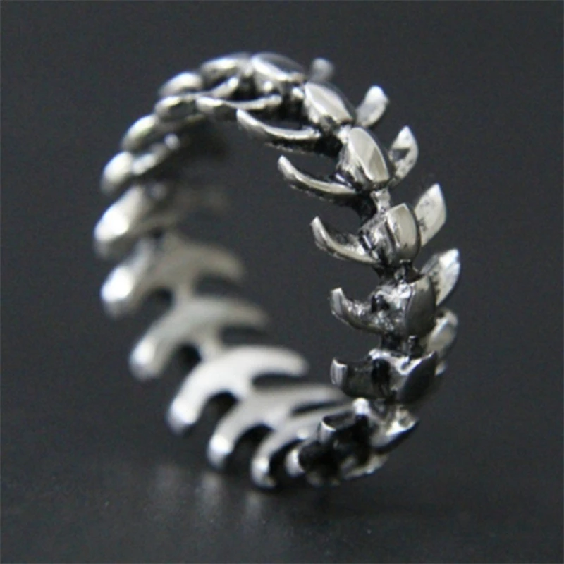 

Fashion Popular Creative Fish Bone Unisex Birthday Gift Ring Jewelry Party Party Anniversary Exquisite Jewelry Ring Wholesale