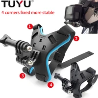 tuyu full face helmet chin mount holder for gopro hero 98765 sjcam motorcycle helmet chin stand for gopro camera accessory