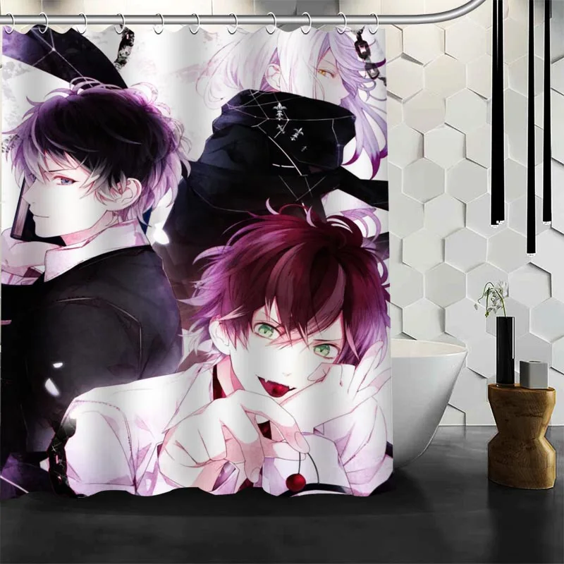 100% полиэстер ткань изготовление размеров под заказ DIABOLIK LOVERS аниме душ Шторы
