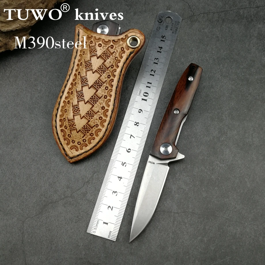 TUWO Kinves мини M390 порошок стали EDC Складной нож ключ высокой твердости ручной