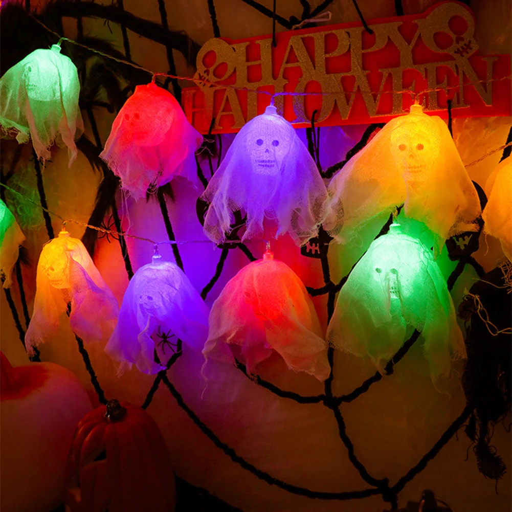 

LED String Lights Scary Horror Halloween Celebration Curtain Garden Decor Gift Party Haunted House Decoration