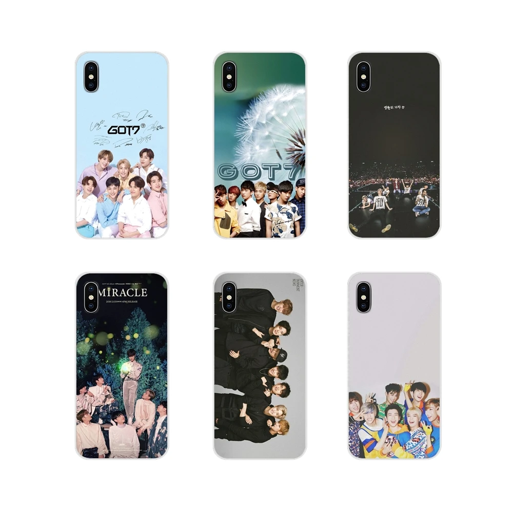 Мальчик группа Kpop GOT7 покупателей аксессуары Чехлы накладки для Apple iPhone X XR XS 11 12Pro