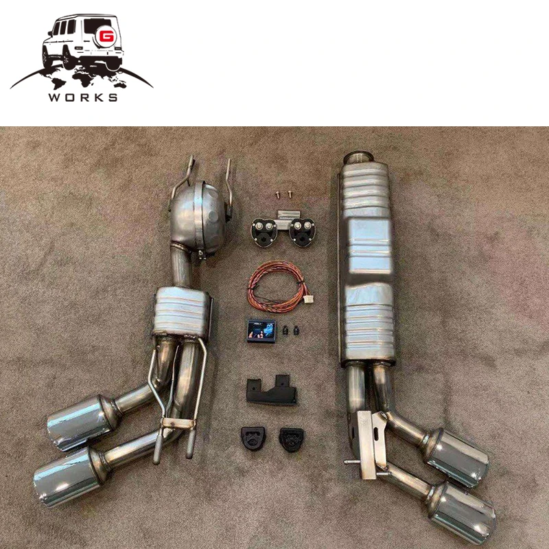 

2020year stainless steel G class W464 350D exhaust system with vavels for g350 exhaust