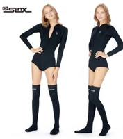 2mm two pieces women neoprene scuba spearfishing jackets socks long sleeve diving suit snokeling jump surfing snorkeling wetsuit