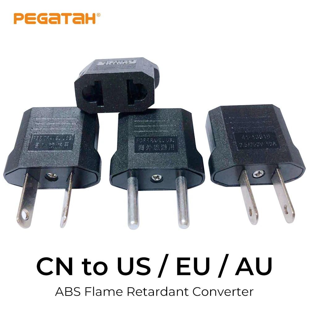 

US AU EU Plug Adapter American Japan China US To EU Euro Travel Mini Portable Power Adapter Plug Outlet Converter Socket