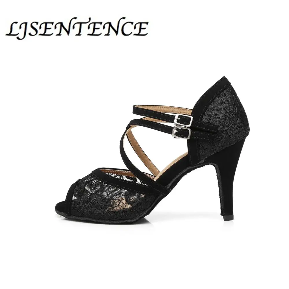 

Женские туфли для латиноамериканских танцев, профессиональная атласная мягкая подошва на среднем высоком каблуке, для бальных танцев, dancin