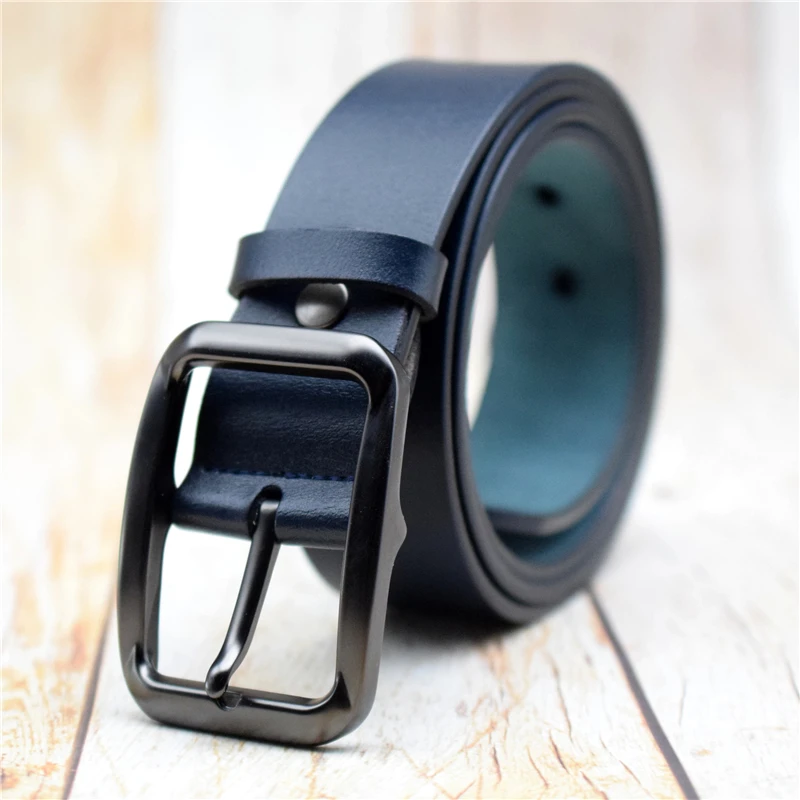 

Men Belt Black Green Blue Coffee Belts For Men 2021 Cinturon Hombre Genuine Leather Male Strap