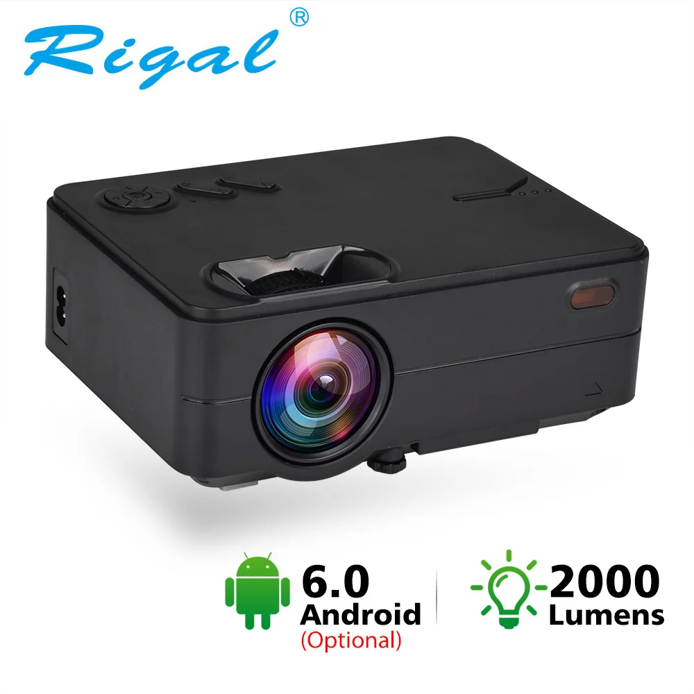 Rigal мини-проектор RD813 2000 люмен светодиодный WiFi многоэкранный проектор 3D проектор Поддержка HD 1080P портативный домашний ТВ кинотеатр