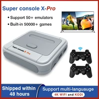 super console x pro retro video game consoles built in 50000 classic games mini tv box 4k portable game player with controllers