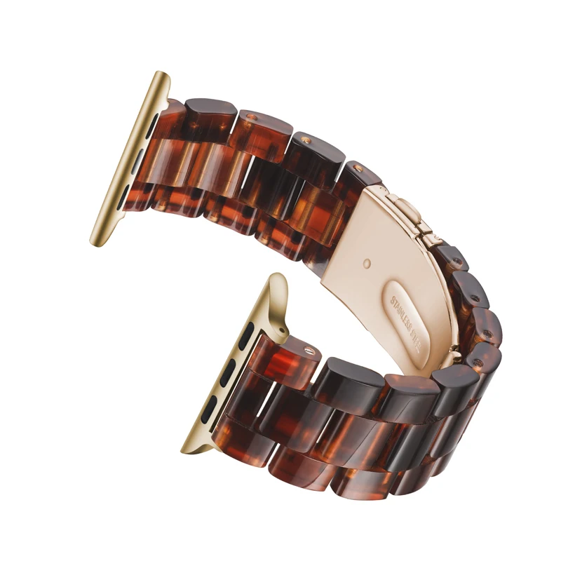 Resin Strap For Apple Watch band 40mm 44mm 38mm 42mm 41mm 45mm watchband smartwatch bracelet iWatch series 7 6 5 4 3 band