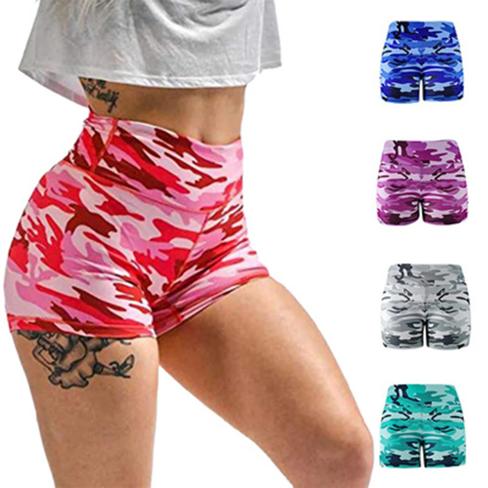 Vrouwen Hoge Taille Workout Shorts Camouflage Butt Lifting Voor Sport Yoga Fitness TC21 Vrouwen Hoge Taille Workout Shorts Camouflage Butt Lifting Voor Sport Yoga Fitness TC21