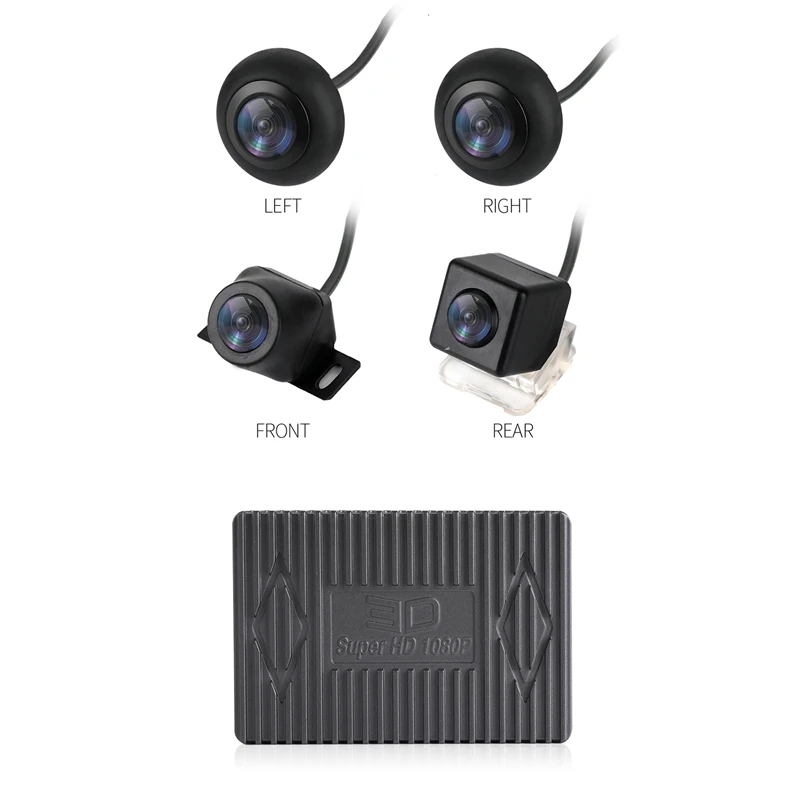 3D Car Dvr Surround View System 360 Driving Aerial View System Car Camera 1080P Dvr G-Sensor