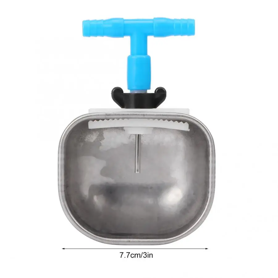 5 шт. миски из нержавеющей стали автоматическая чаша для поилки с кроликом