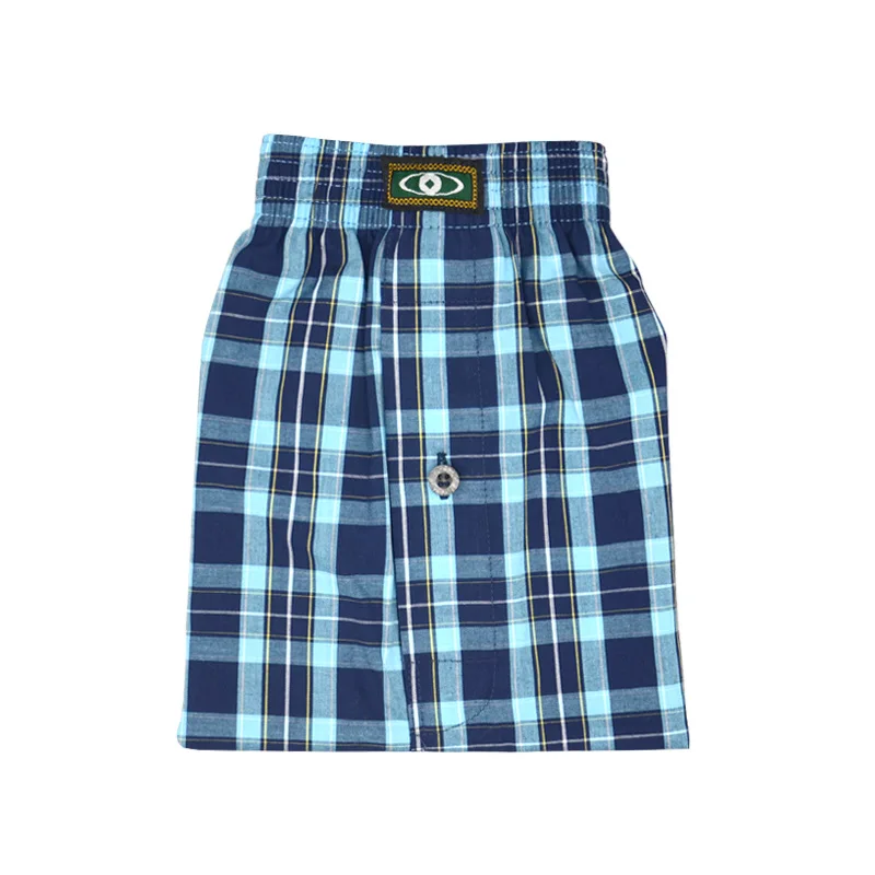 Нижнее белье из 100% хлопка мужские повседневные клетчатые штаны для сна удобные