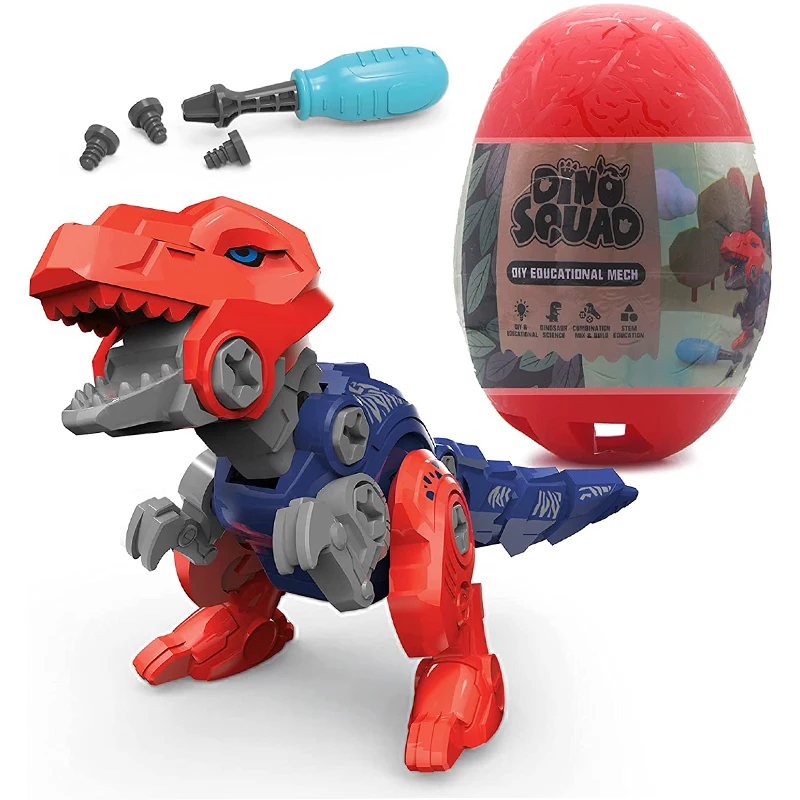 5 in 1 Dinosaur Building Toys DIY Transform Into Robot Set Learning Educational Kit for Kids Boys Birthday Christmas | Дом и сад