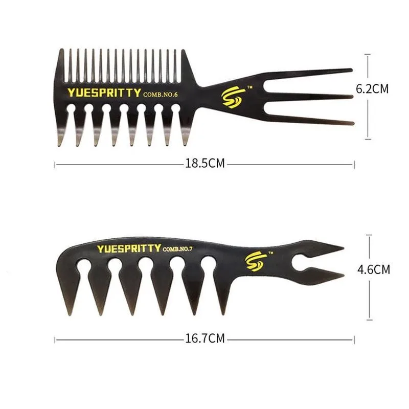 

2021 Styling Hair Brush Beard Oil Comb New Men's Retro Men's Wide Comb Oil Tooth Tool Comb Template Beard Styling Head H1T7