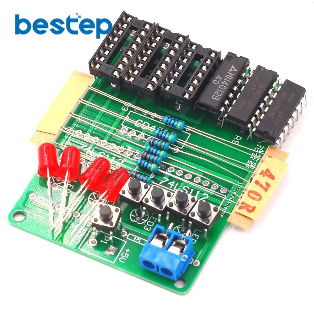 Набор для сборки четырех человек 4 канальная печатная плата обучения сварке