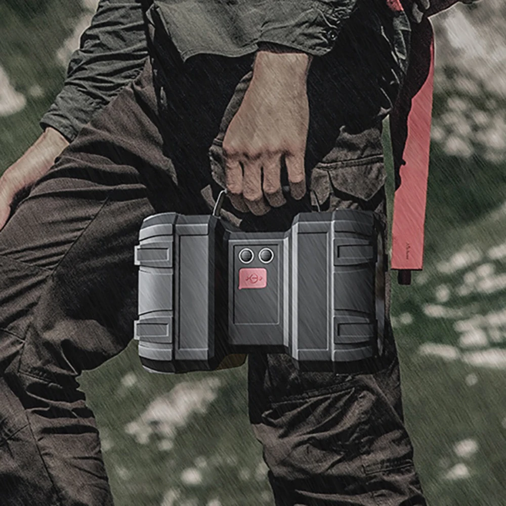 

Powerful LED Flashlight XHP50 Waterproof Double Head Searchlight USB Rechargeable High Power Spotlight Lantern Torch with Base