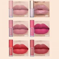 beauty 12pcs silky fashion matte lip glazes ultralight liquid lipsticks long lasting for girls