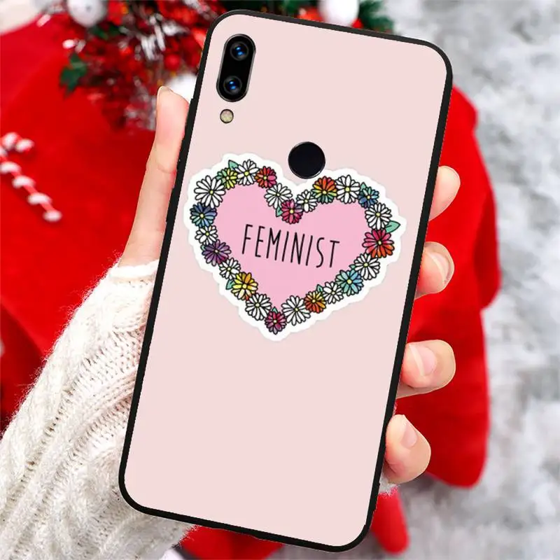 

Minimal Girl Power Feminist Aesthetics high quality luxury Phone Case For Xiaomi Redmi note 7 8 9 t k30 max3 9 s 10 pro lite