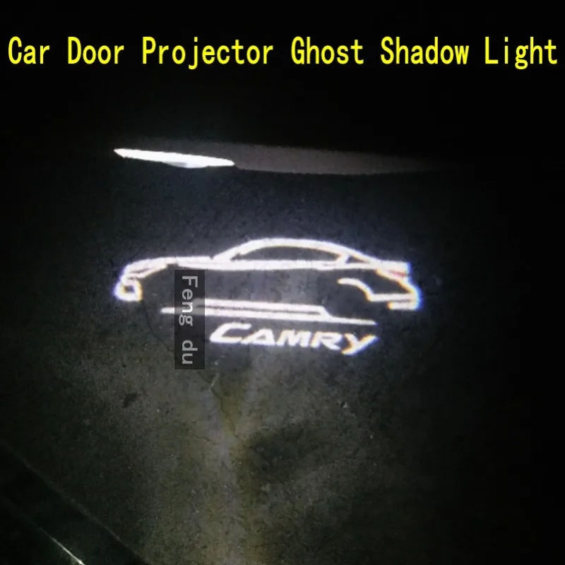 

2pcs Logo For Camry 6th Generation 8th Generation LED Car Door Warning Light Projector Ghost Shadow Light Welcome Light
