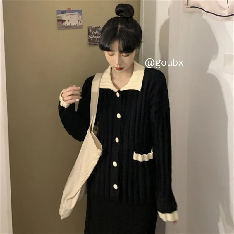 

Свитер женский осенний трикотажный, теплый, однотонный