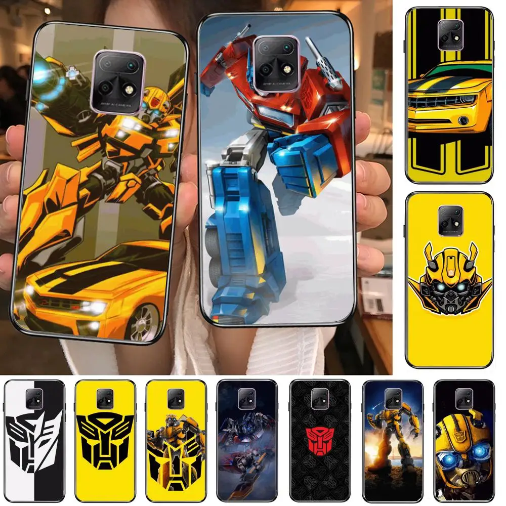 

Cool T-Transformers Bumblebee Phone Case For XiaoMi Redmi 10X 9 8 7 6 5 A Pro S2 K20 T 5G Y1 Anime Black Cover Silicone Back Pr