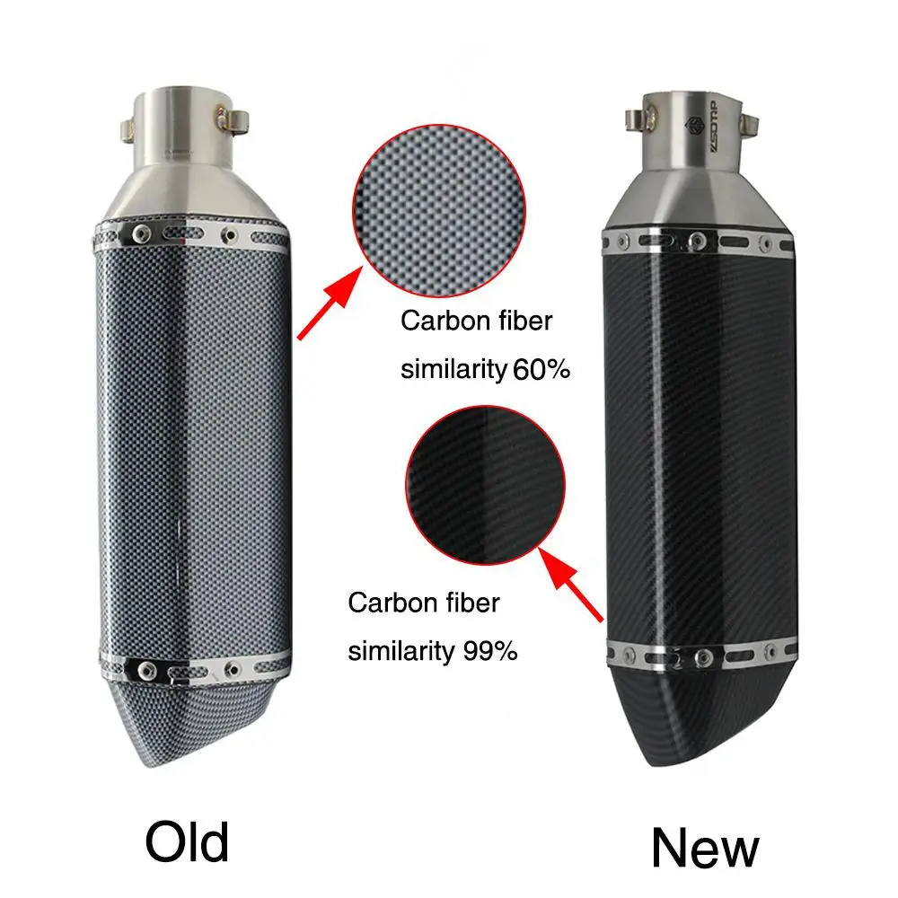 

51mm Motorcycle Modified Scooter Exhaust Muffle pipe for GY6 CBR CBR125 CBR250 CB400 CB600 YZF FZ400 Z750