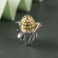 gw enamel charms 925 sterling silver gold plating maize charms fits bracelet diy jewelry making fashion jewelry e026