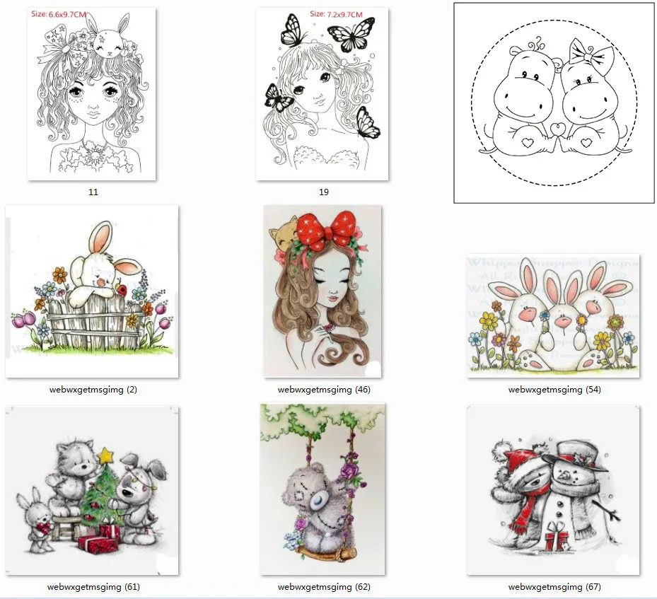 Мультфильм Магнолия девушка прозрачные штампы металлические трафарет для DIY