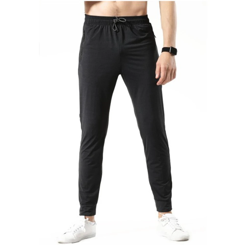 

Men's ice silk sports and leisure pants elastic, quick drying and breathable fitness pants summer running closing pant Leggings