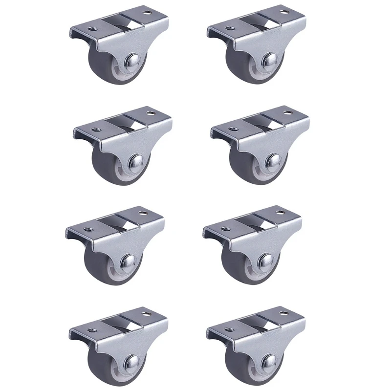 

2023 New Universal Soft Rubber Safe Chair Rollers Office Chair Caster Wheels Replacement for Hardwood Floors and Carpet Set of 8