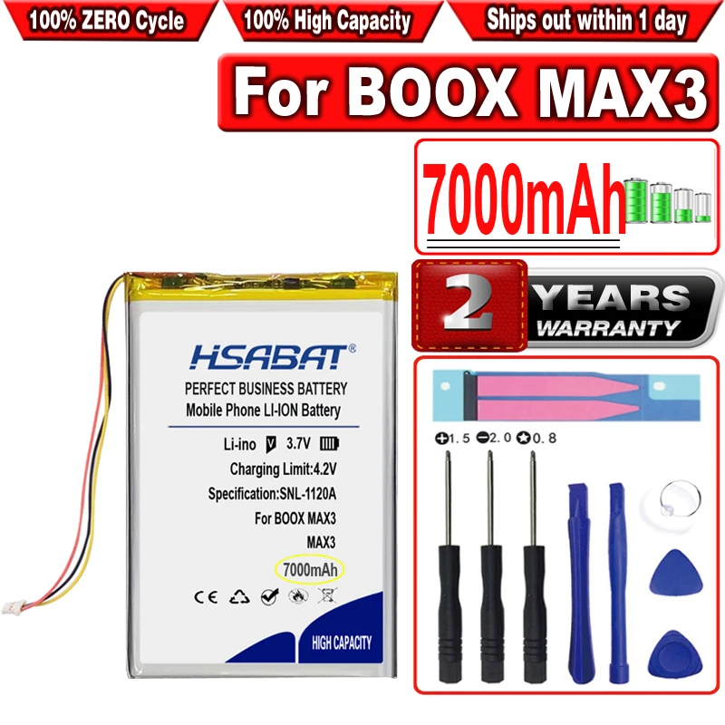 

HSABAT 7000mAh Battery for BOOX MAX3