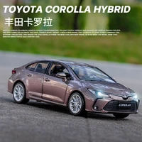 kidami 132toyota corolla hybrid diecast model car collection pull back vehicle decoration children toy car kids christmas gifts