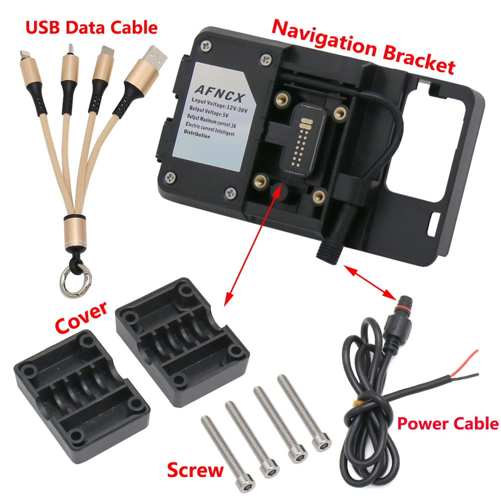 navigation bracket for ktm 1050 adv 1090 adventure r 1190 motorcycle handlebar phone clip 12mm22mm support gps navigate holder free global shipping