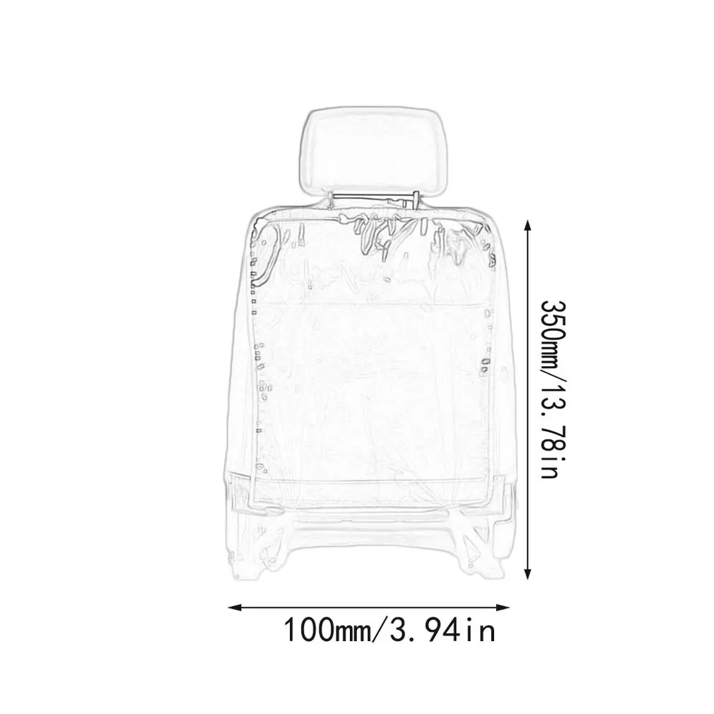 

1PCS Car Accessories Baby Anti-kick Pad Child Car Seat Back Cover Protective Cover Wear Pad Transparent Anti-fouling Pad