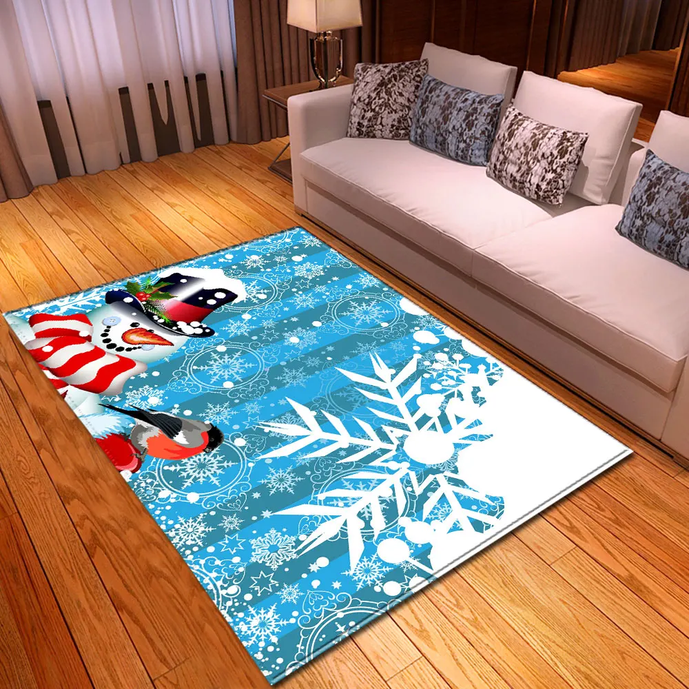 Веселые рождественские ковры коврики для гостиной Рождественский коврик с
