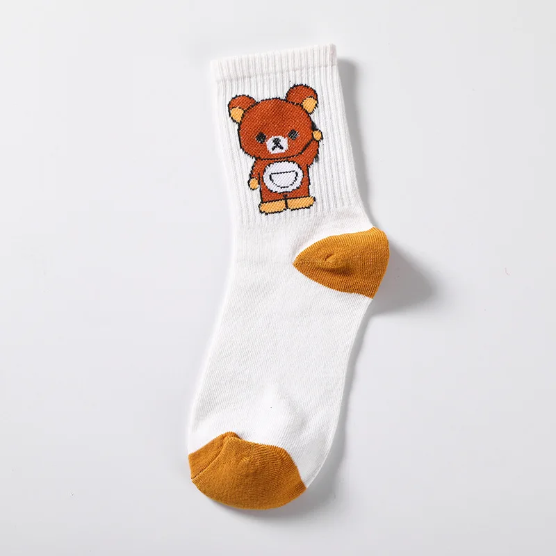 Style2-4 Cartoon Character Cute Socks Women Harajuku Cute Patterend Ankle Socks Hipster Skatebord Ankle Funny Socks Female - Цвет: Style2-4