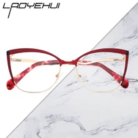 cat eye eyeglasses frames for womens luxury eyewear optical glasses frame women prescription anti blue light reading glasses