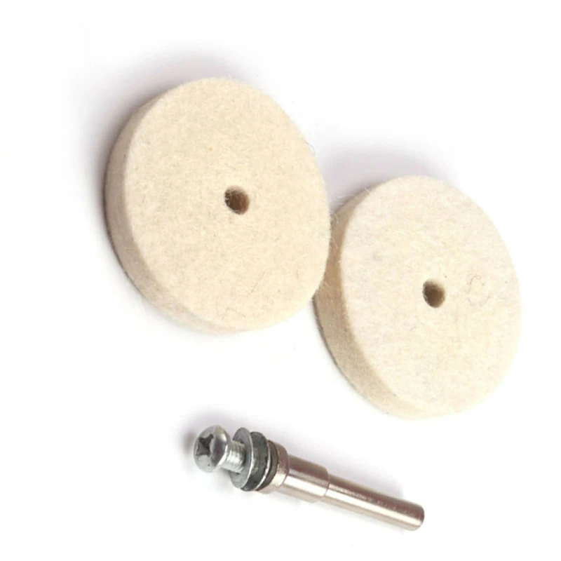 10 шт. 2 дюйма 50 мм шерстяные полировальные подушки угловой шлифовальный станок