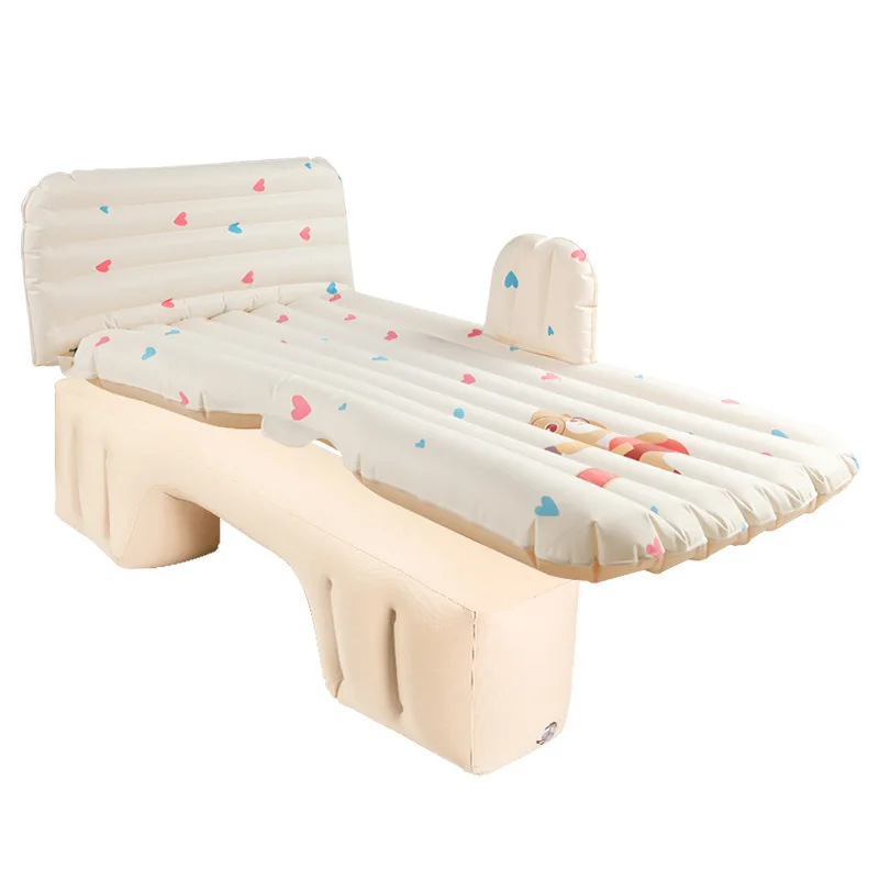 

Car Travel Bed Air Mattress Comfortable Safe And Durable Made Of PVC And Flocking Material Dual-use Air Mattress