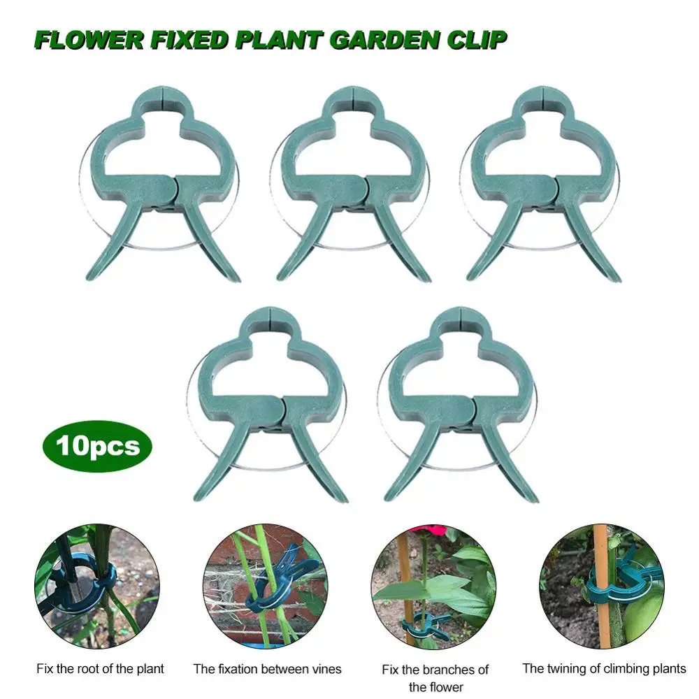 

10pcs Large Plant Gardening Clip, Flower Fixing Clip Plant Grafting Clip Gardening Tool