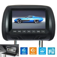 55 hot sales 7 inch dc12v car lcd digital display hd headrest monitor rear seat entertainment with remote control