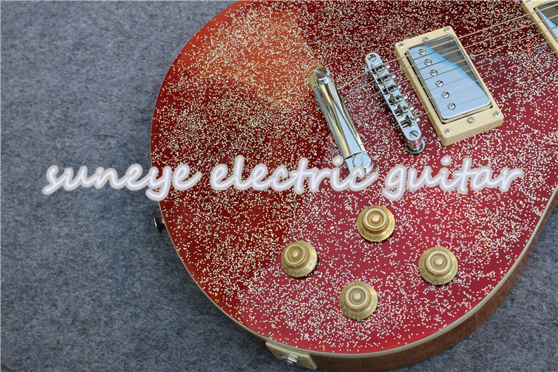 Suneye Red Finish Standard Electric Guitar Chrome Hardware Guitarra Electrica Left Handed Guitar Kit& Body Custom Available
