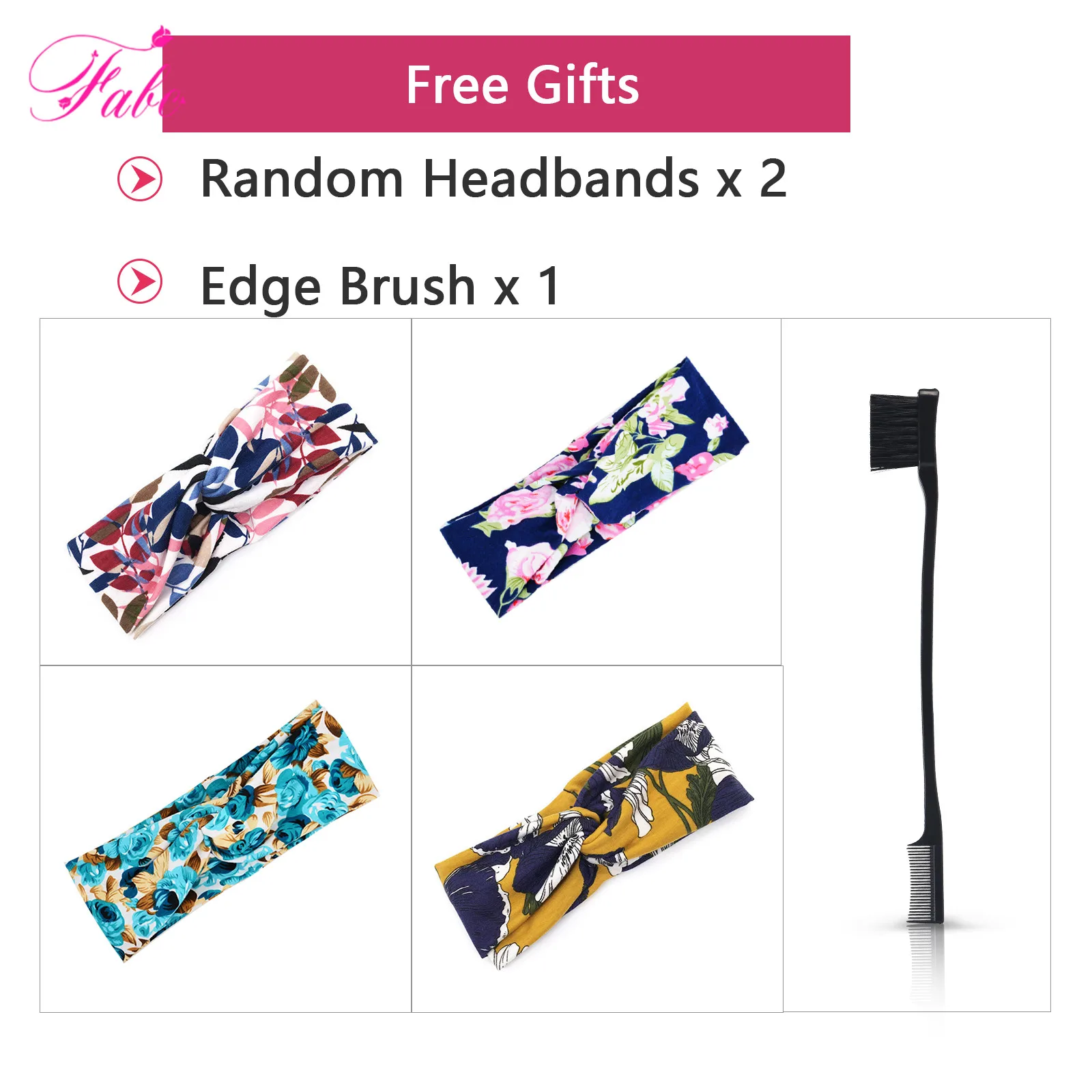 Fabc глубокая волна парик с головной повязкой парики из натуральных волос для