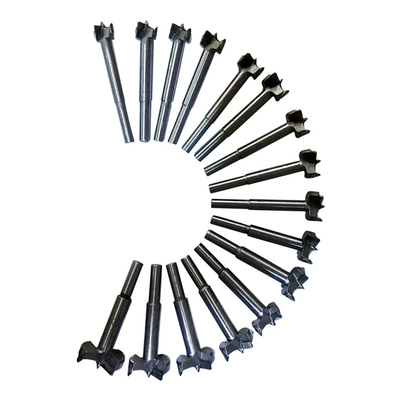 

15-100MM Woodworking Hole Opener 10PCS and 16PCS Standard Parts Woodworking Hole Opener Carbide Reaming Drill