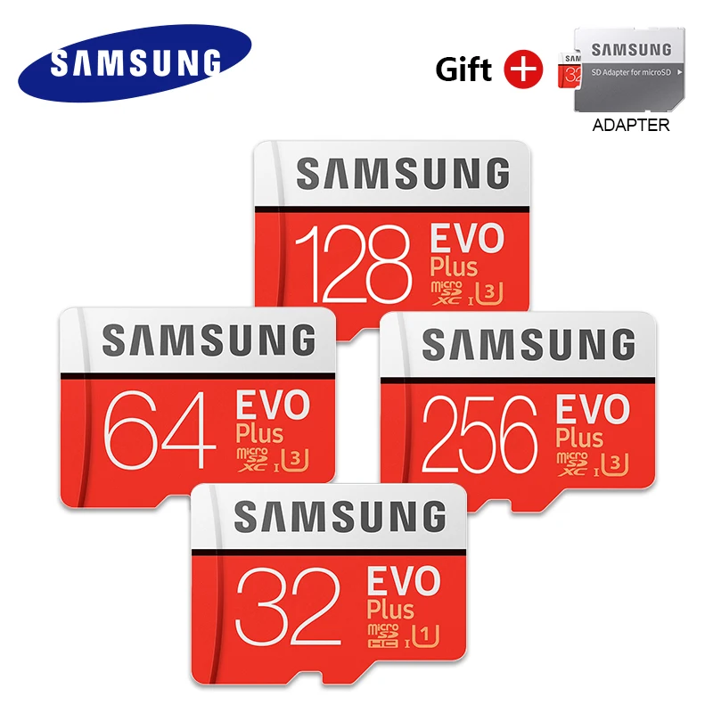 samsung EVO 32 Гб 64 Гб 128 ГБ SDHC mini Carte Memoire C10 64 Гб SDXC U3 картао SD безопасный для смартфонов флэш-адаптер памяти